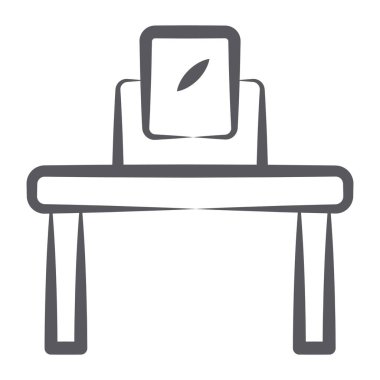 Satır vektöründe bir işyeri simgesi