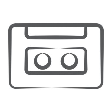 Klasik ses kaseti, doğrusal vuruş simgesi