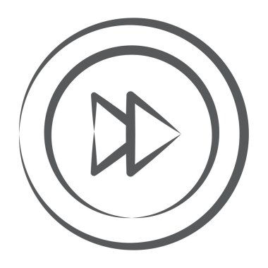 Modern düzenlenebilir biçimdeki hızlı ileri simge