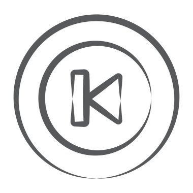 Ortamı tersine çevir, değerli düğmenin satır simgesi