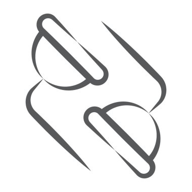 Ses fonksiyonlarını kontrol etmek için bir akıllı telefon aksesuarı, kulaklık hattı simgesi