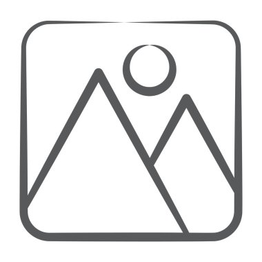 Bir resim simgesinin moda satır vektör tasarımı