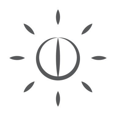 Parlaklık ayarlama, moda simge tasarımı 