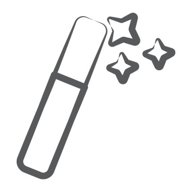 Asa simgesi çizgi tasarımı, hafif ağırlık çubuğu ya da çubuk  