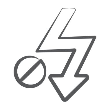 Flaş çıkış simgesinin satır tasarımı