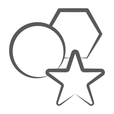 Temel şekil tasarım simgesi, satır biçimi 