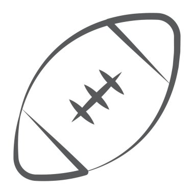 Oyuncuların ovoid bir topu tutabildikleri veya tekmeleyebildikleri bir spor, rugby vektör biçimi 