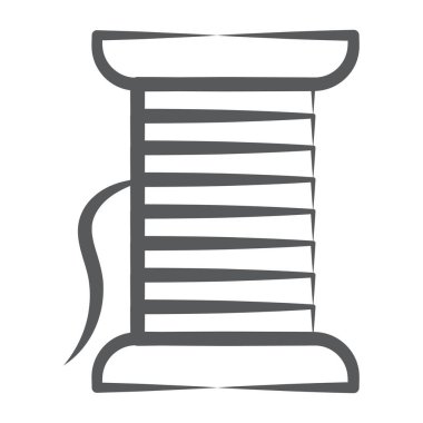 Uçurtma sicim simgesinin düzenlenebilir vektör tasarımı