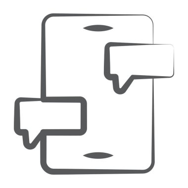 Akıllı telefonlu sohbet robotları, mobil sohbet simgesi