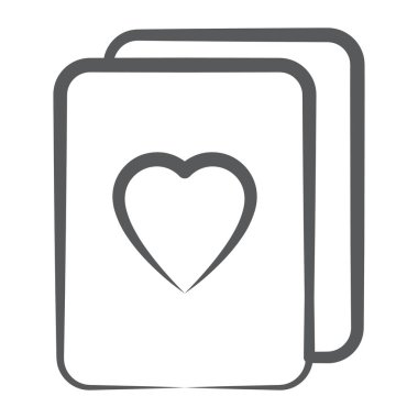 Kupa ası, poker kartı ya da oyun kartı dizaynı 