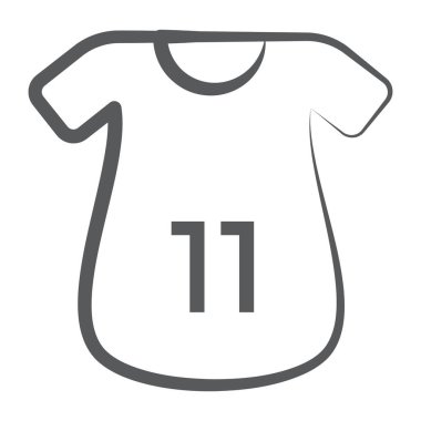 Sıraya dizilmiş spor tişörtü 