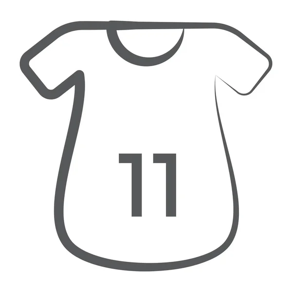 Camiseta Deportiva Línea Diseño — Archivo Imágenes Vectoriales