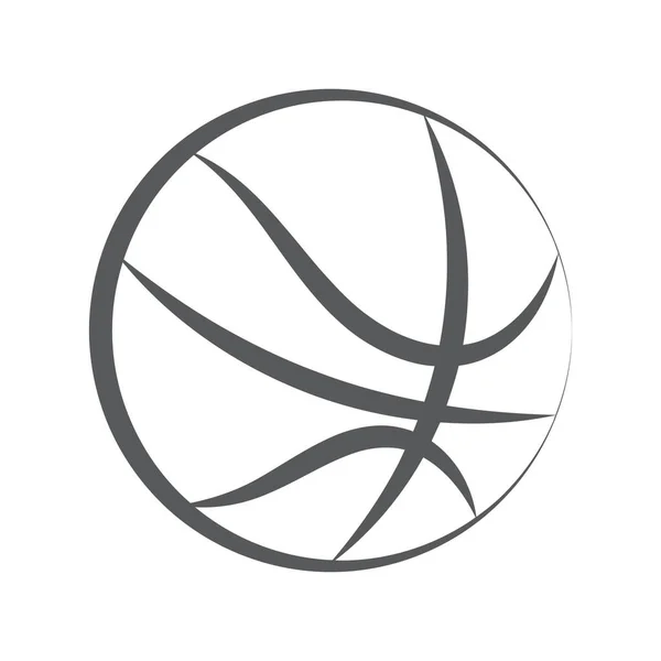 Sportball Ikone Modernen Stil Basketball — Stockvektor