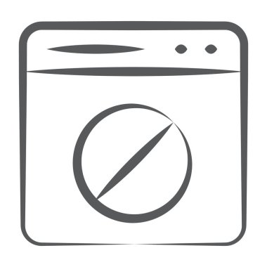 Bloke edilmiş ağın moda simgesi, düzenlenebilir simge 