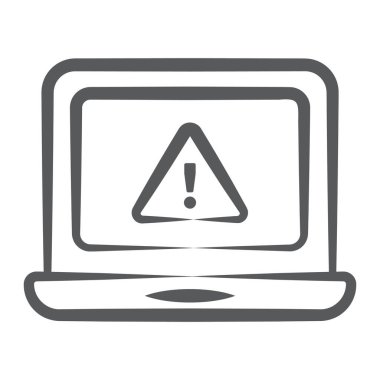 Bilgisayar hatası vektörü, düzenlenebilir biçimdeki web sayfası hatası 