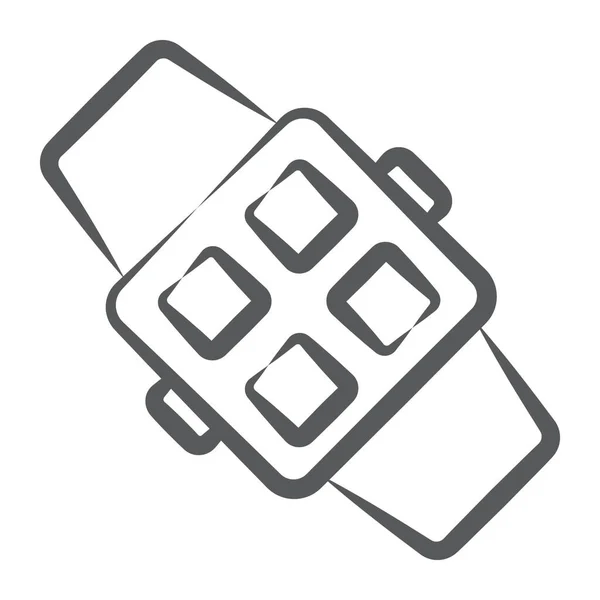 スマートウォッチ スマートデバイスのトレンディーなアイコン — ストックベクタ