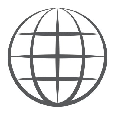 Dünya ikonunun düzenlenebilir vektör tasarımı