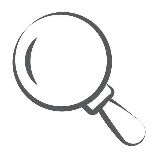Magnifier Research Tool Icon Editable Design — Stock Vector