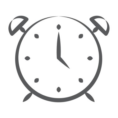 Alarm saat vektör biçimi, alarm çanı modern tarzda 