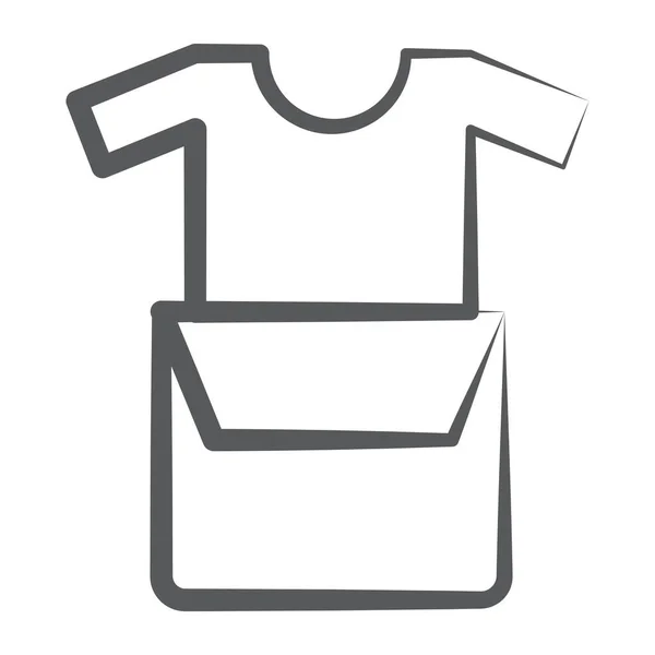 Shirt Parcel Concept Icon Trendy Vector Design — Stock Vector