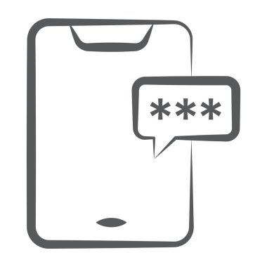 Satır biçiminde mobil iletilerin bir simge tasarımı 