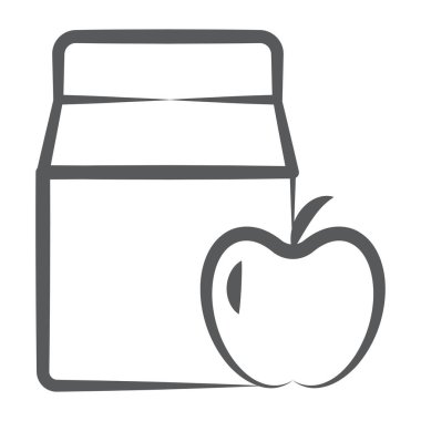 Market alışveriş simgesinin satır biçimi