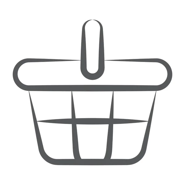 购物篮图标的流行设计 — 图库矢量图片