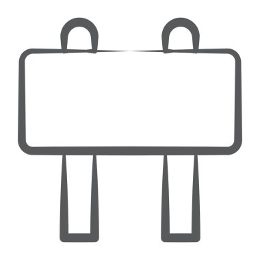 Reklam panosu simgesi biçimi, satır tasarımı ilan panosu 