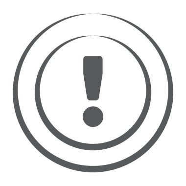 Doğrusal biçimde ünlem işareti simgesi, noktalama işareti