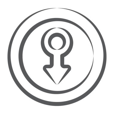 Erkek cinsiyetinin bir vektörü, düzenlenebilir simge 