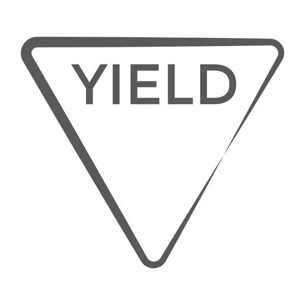 Yilet Ikon Stil Vägskylt — Stock vektor