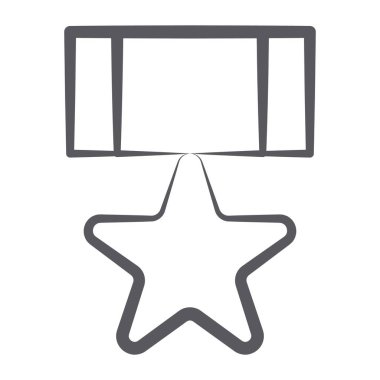 Ordu rozetinin düzenlenebilir bir simgesi. 