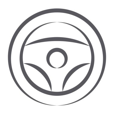 Elle çizilmiş bir direksiyon simgesi 