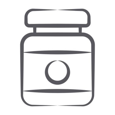 Eklenti simgesi, protein kavanozu elle çizilmiş biçim 