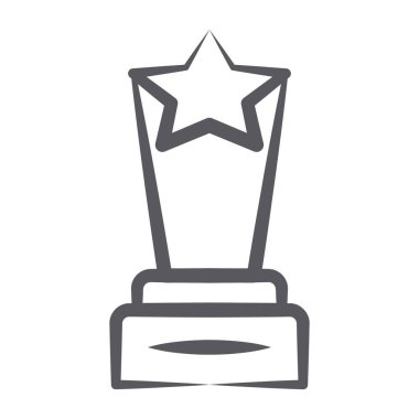 Başarı ödülünün trend vektörü, simge 