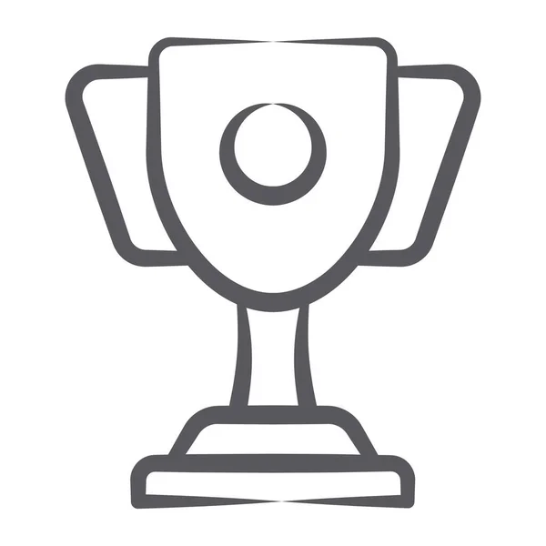 Icon Design Winner Trophy Hand Drawn Vector — Stock Vector