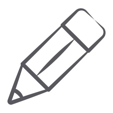 Kalemin satır simgesi, yazma ekipmanı 