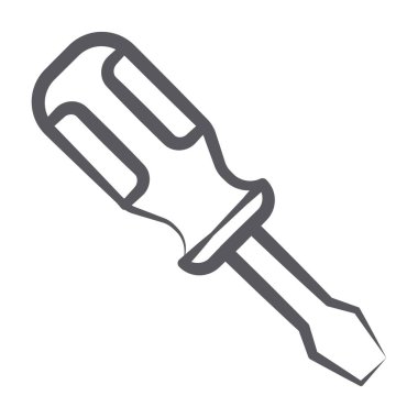 Satır tasarımında bir çizik awl simgesi tasarımı 