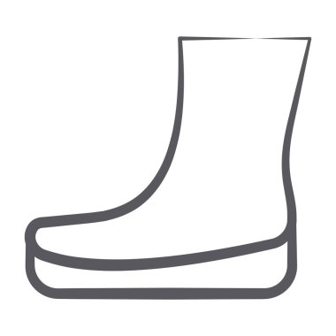 Uzun çizme simgesinin moda tasarımı 