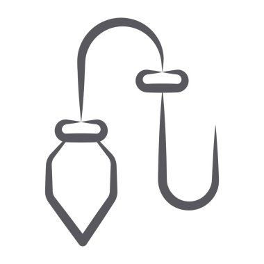 Plumb Bob simgesinin fırça darbesi vektör tasarımı