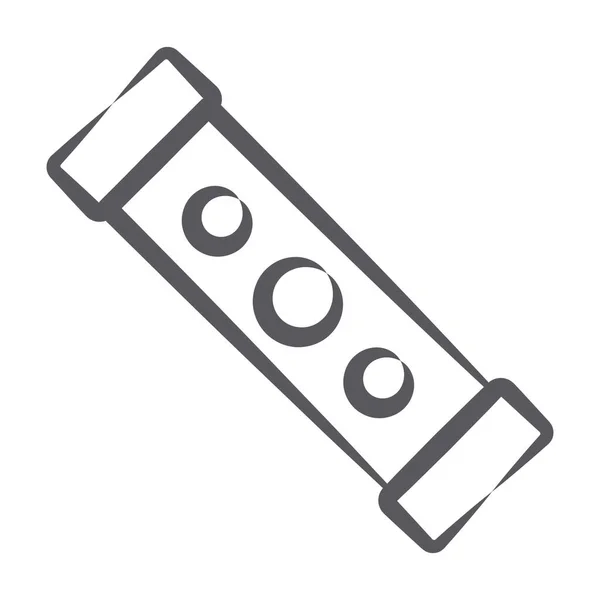 Instrumento Utilizado Para Medir Precisión Del Nivel Construcción Icono Herramienta — Vector de stock