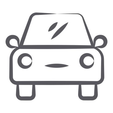 Lüks araba simgesinin son moda vektör tasarımı