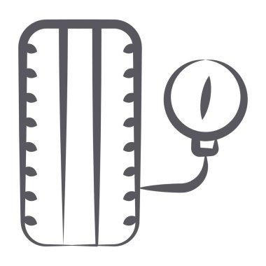 Bir bp aygıt aracı, modada sfinometrenin simgesi 