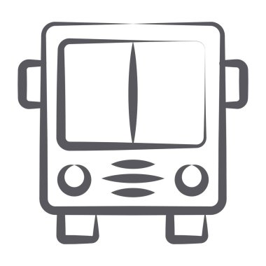 Okul servisinin sahibi, kiracısı, sözleşmeli ya da işletmecisi okul, düzenlenebilir vektör. 