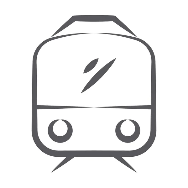 Tren Icono Vía Férrea Vector Editable Del Tren Público — Vector de stock