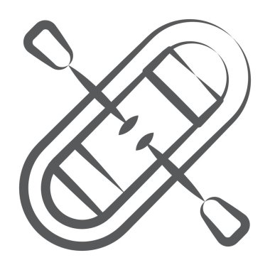 Lastik bot tasarımı, kano modaya uygun. 