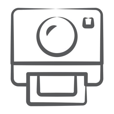 Hazır kamera vektörünün modern teknoloji simgesi 