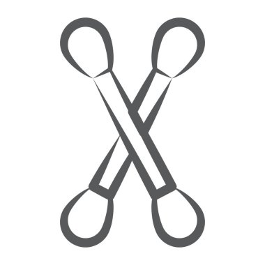 Moda vektör tasarımında pamuk çubukları 