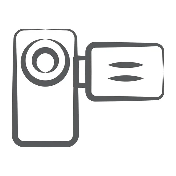 Handycam Vektor Stil Icon Design Der Videokamera — Stockvektor