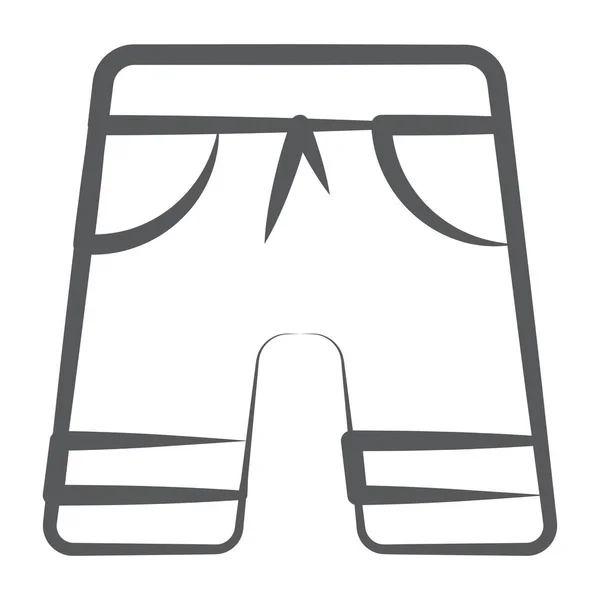 Концепція Пляжного Одягу Сучасному Стилі Шорти Плавання Вектор — стоковий вектор